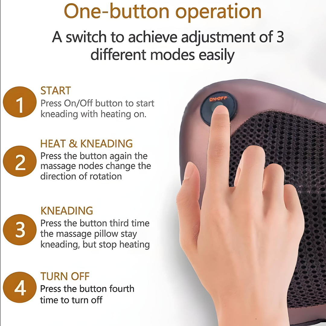 وسادة تدليك الرقبة والجسم الهادئة