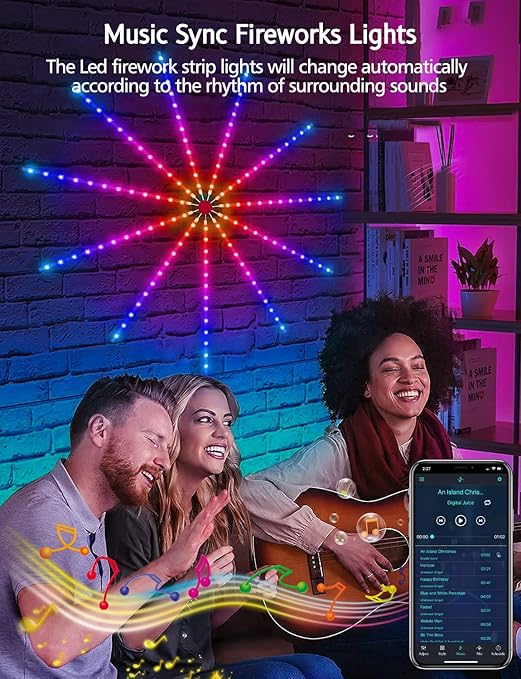 أضواء LED للألعاب النارية الذكية