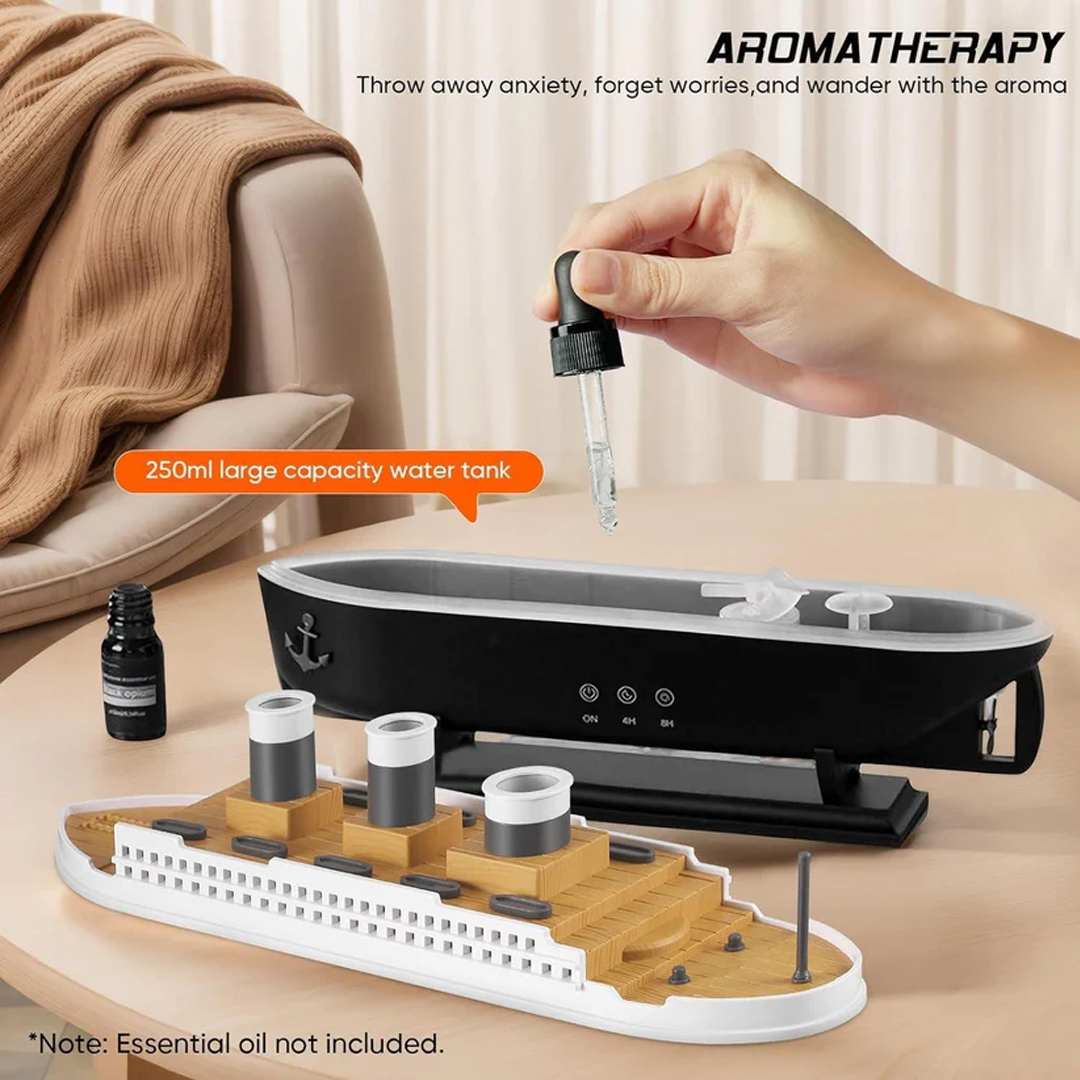 Titanic Steam Ship Design Humidifier Diffuser for Home