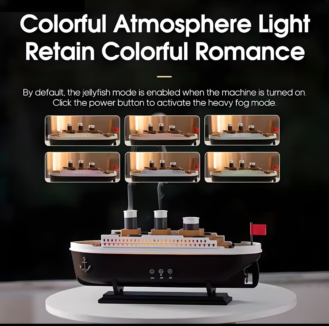 موزع مرطب هواء بتصميم سفينة تايتانيك البخارية للمنزل