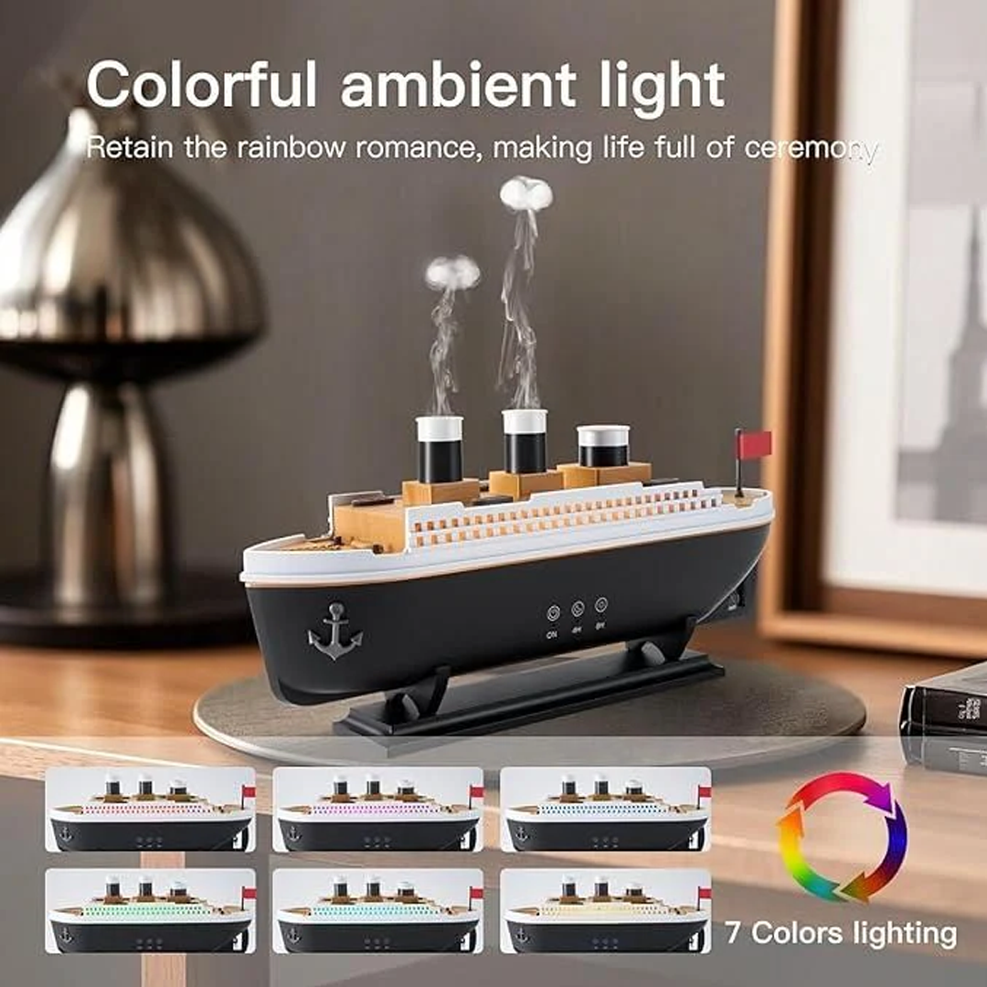 Titanic Steam Ship Design Humidifier Diffuser for Home