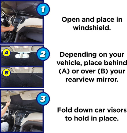 مظلة الشمس للزجاج الأمامي للسيارة