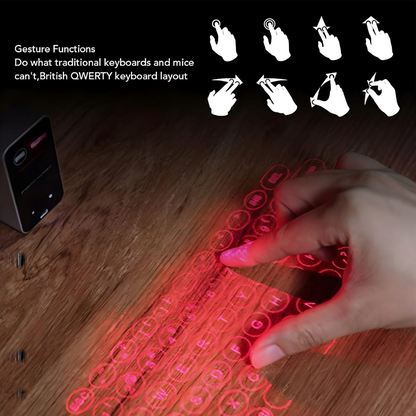 لوحة مفاتيح الإسقاط بالليزر