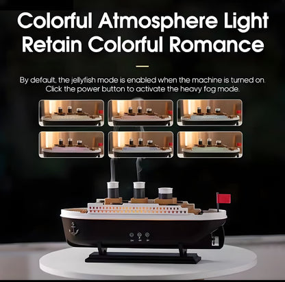 موزع مرطب هواء بتصميم سفينة تايتانيك البخارية للمنزل