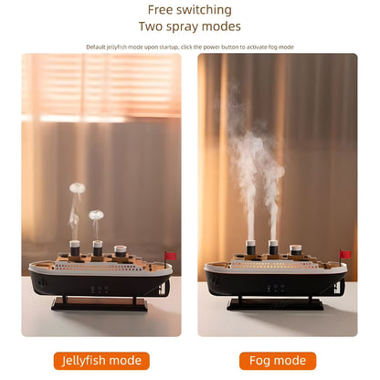 موزع مرطب هواء بتصميم سفينة تايتانيك البخارية للمنزل